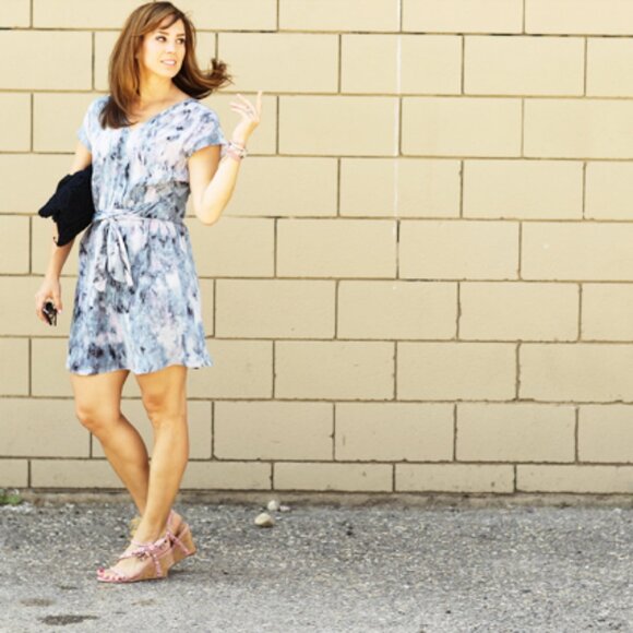 Rebecca Taylor Aurora Tie Waist Dress - Picture 15 of 16